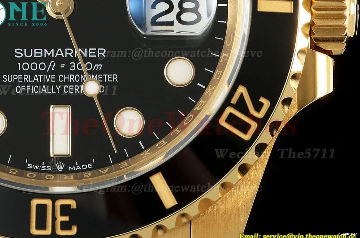 41mm 126618LN YG A3235 Black Dot Submariner YG EWEF 0308